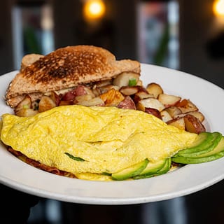 Bacon Avocado Omelette